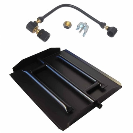 Tretco 23 in. Powder Coated Triple Extra Flame Burner Kit, Liquid Propane OB3-BK2-24-LP